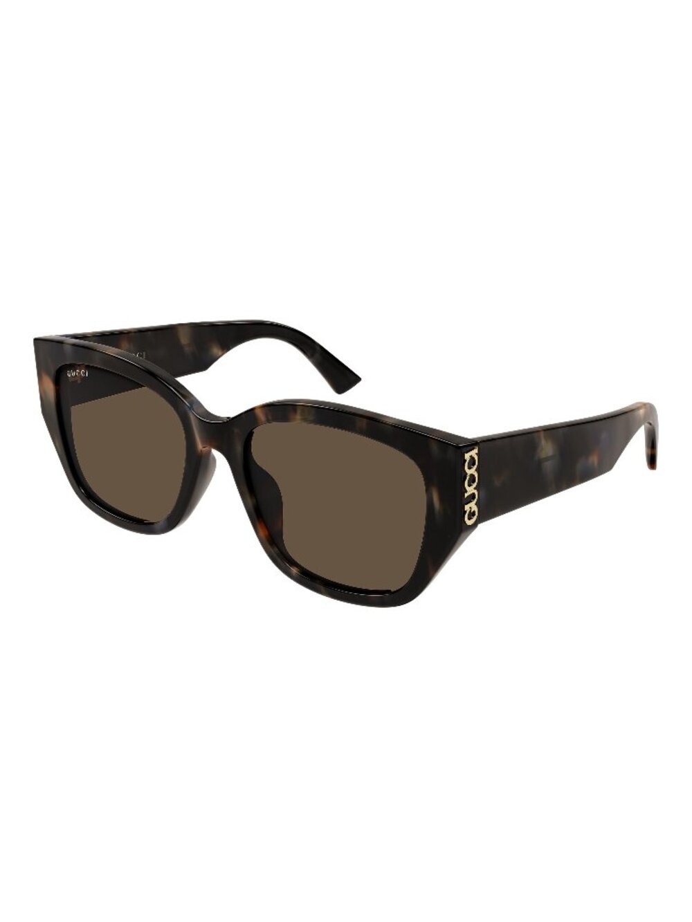 New Gucci Women's Sunglasses Havana Brown Lens Acetate Frame GG2043SA 003 55